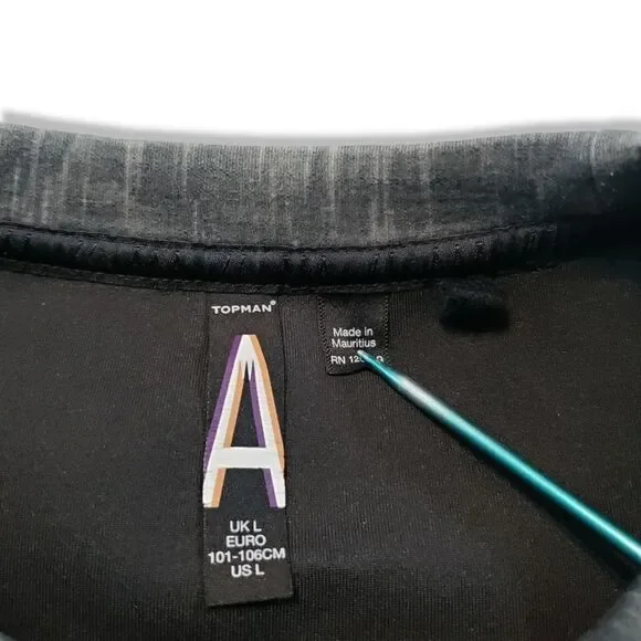 Topman Sweatshirt Size Large Mens Pullover Sweatshirt Crew Used Condition EUC - Picture 3 of 5